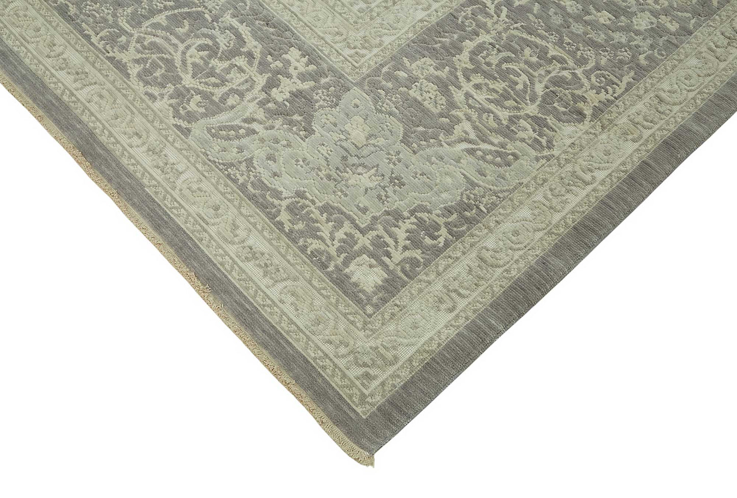 10x12 Hand-Knotted Wool Oushak Rug - 47828