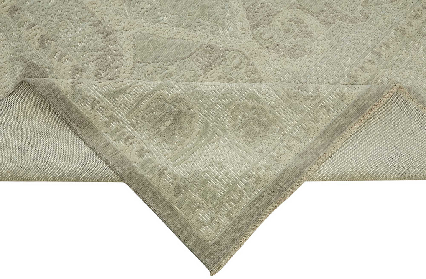 10x12 Hand-Knotted Wool Oushak Rug - 47829