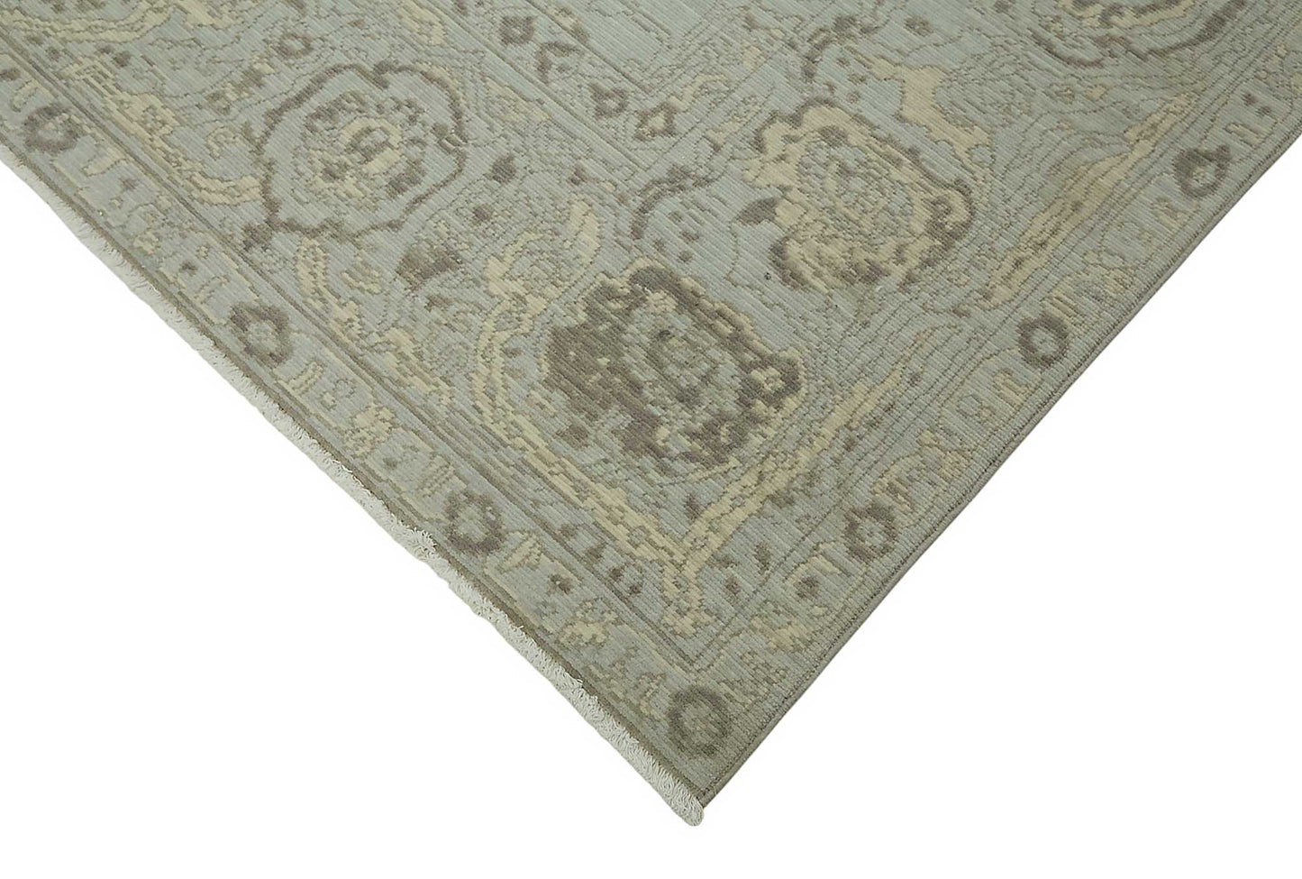 10x12 Hand-Knotted Wool Oushak Rug - 47835