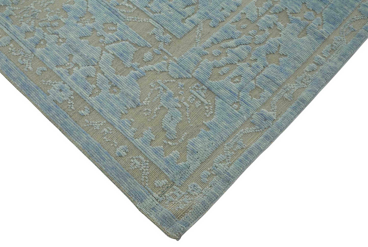9x12 Hand-Knotted Wool Oushak Rug - 47836
