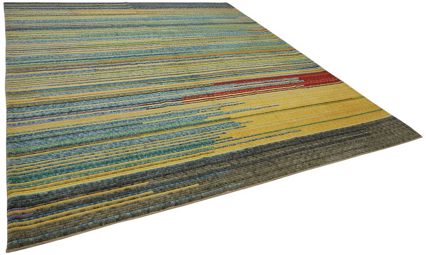 10x12 Hand-Knotted Wool Oushak Rug - 47846