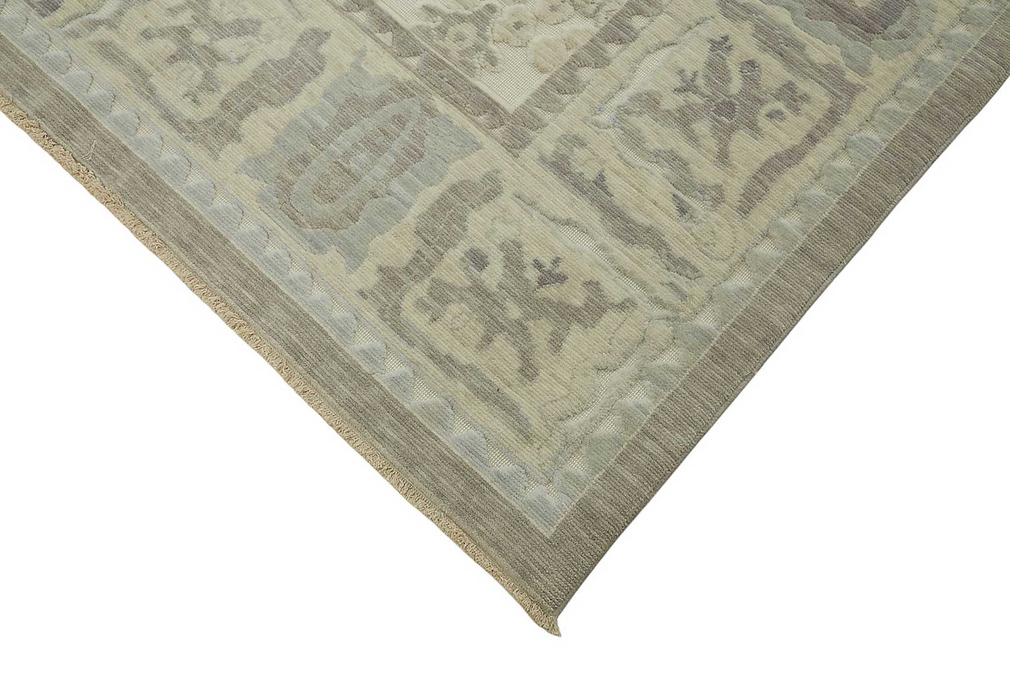 10x12 Hand-Knotted Wool Oushak Rug - 47849