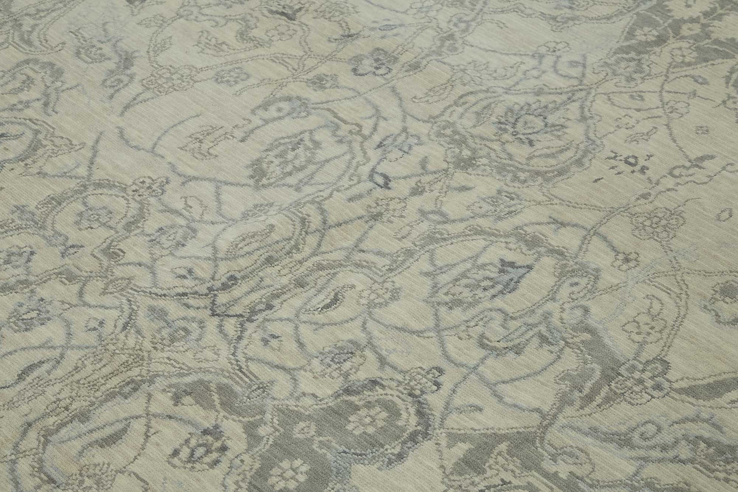 9x12 Hand-Knotted Wool Oushak Rug - 47852