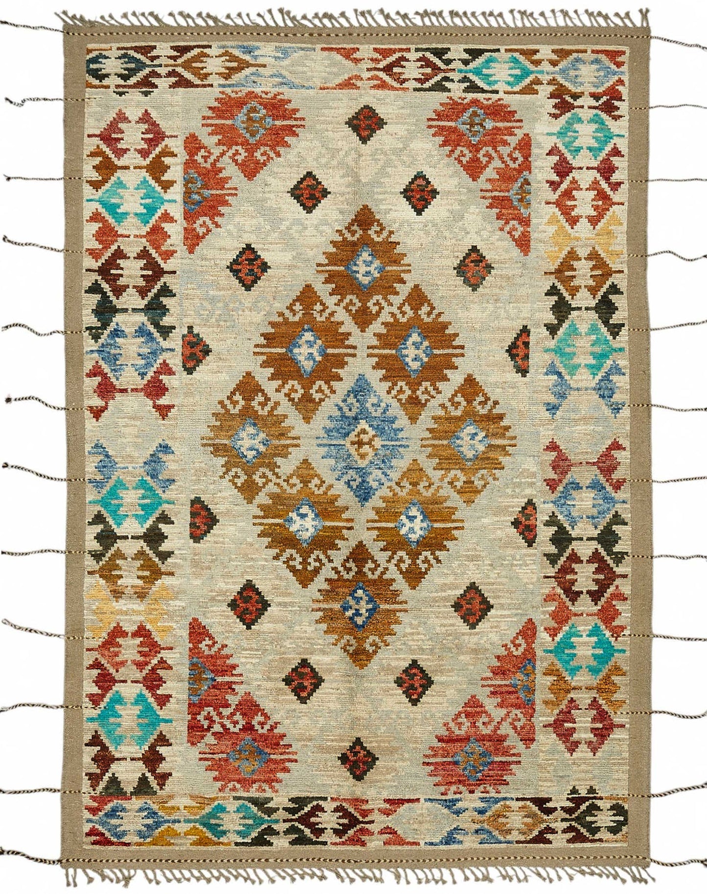 7x10 Contemporary Tribal Area Rugs - 47945
