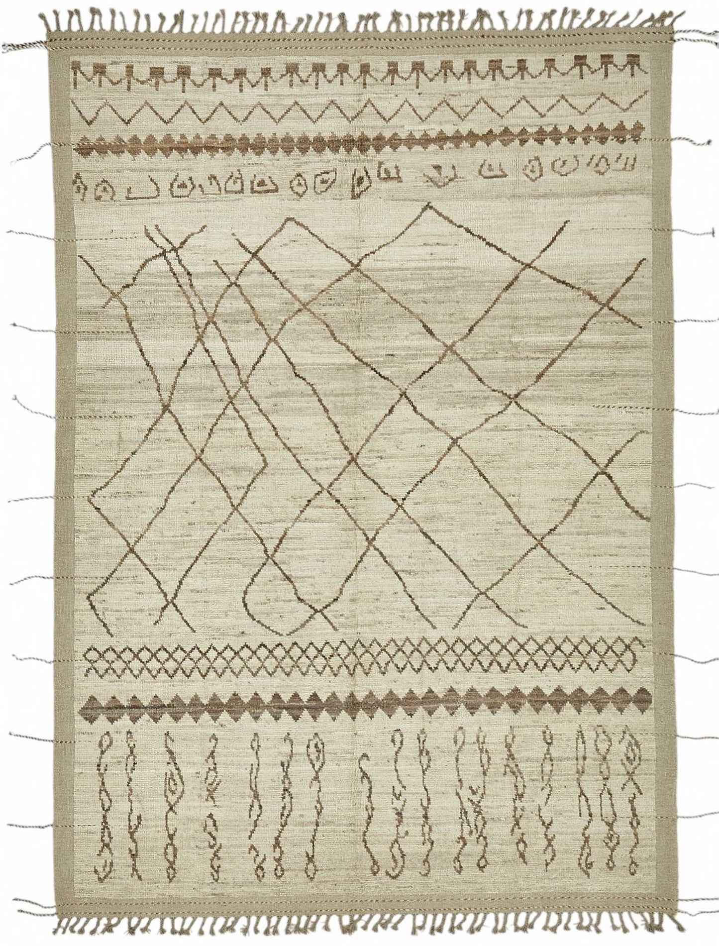 7x10 Contemporary Tribal Area Rugs - 48076