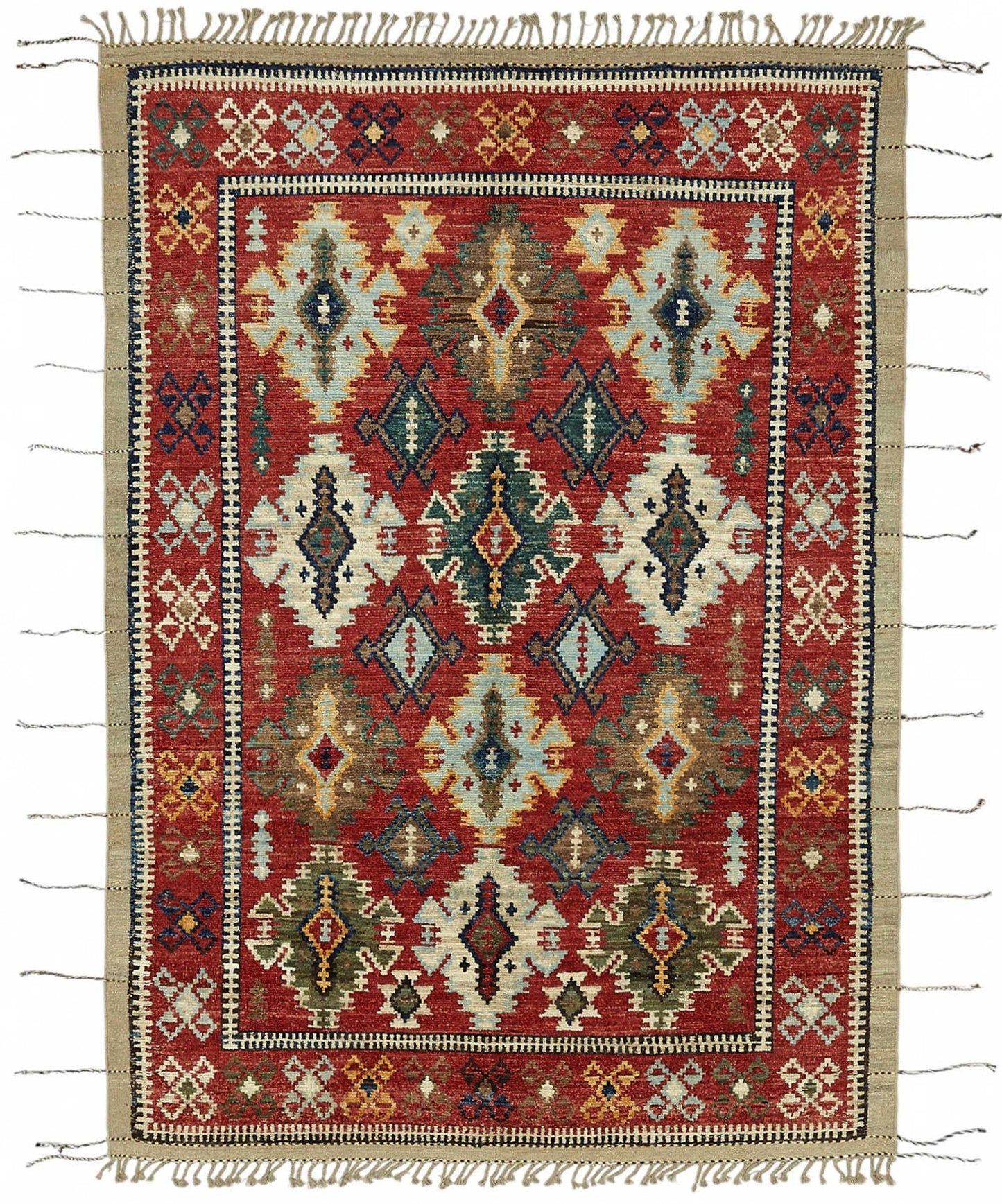 7x10 Contemporary Tribal Area Rugs - 48091