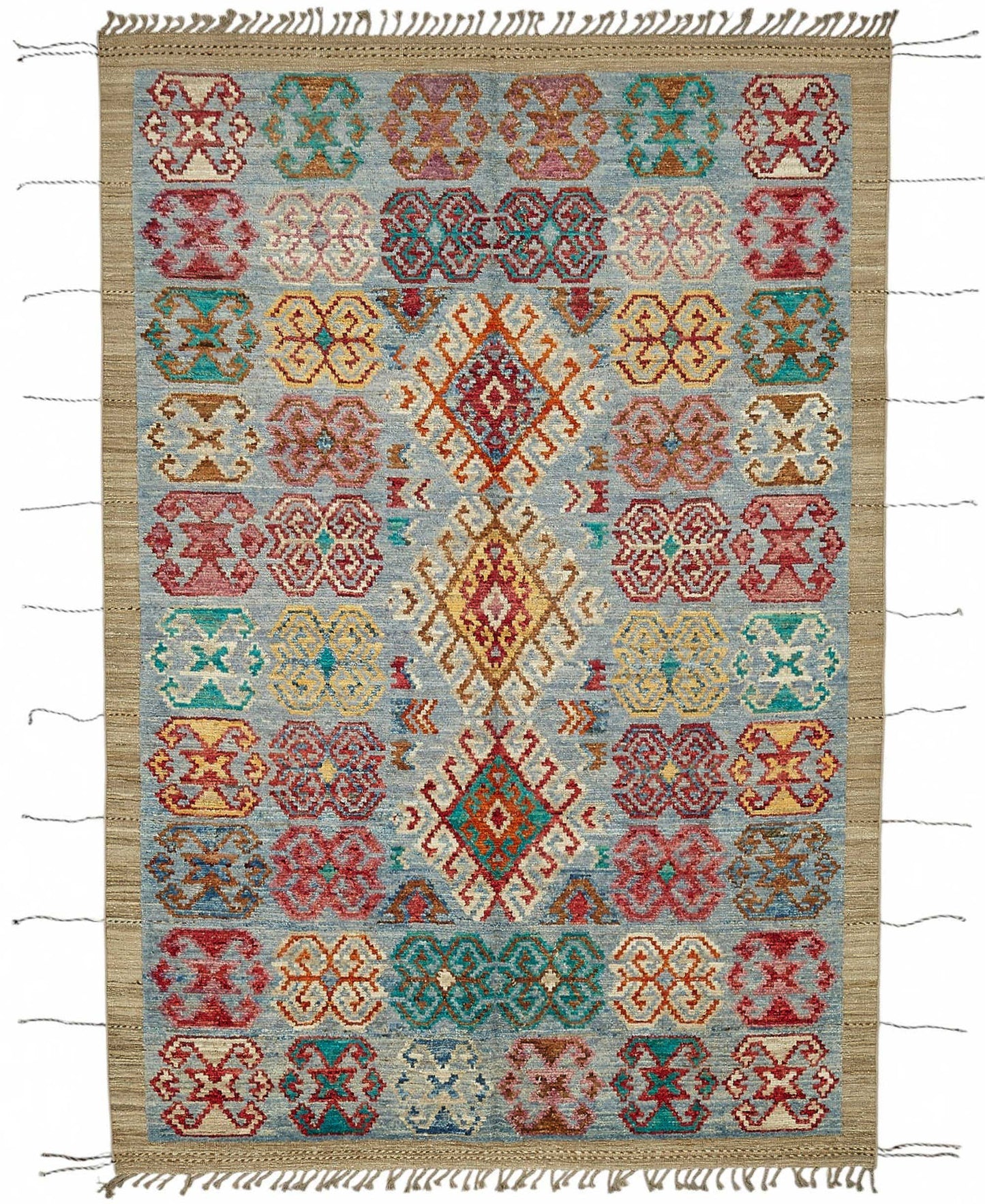7x10 Contemporary Tribal Area Rugs - 48097