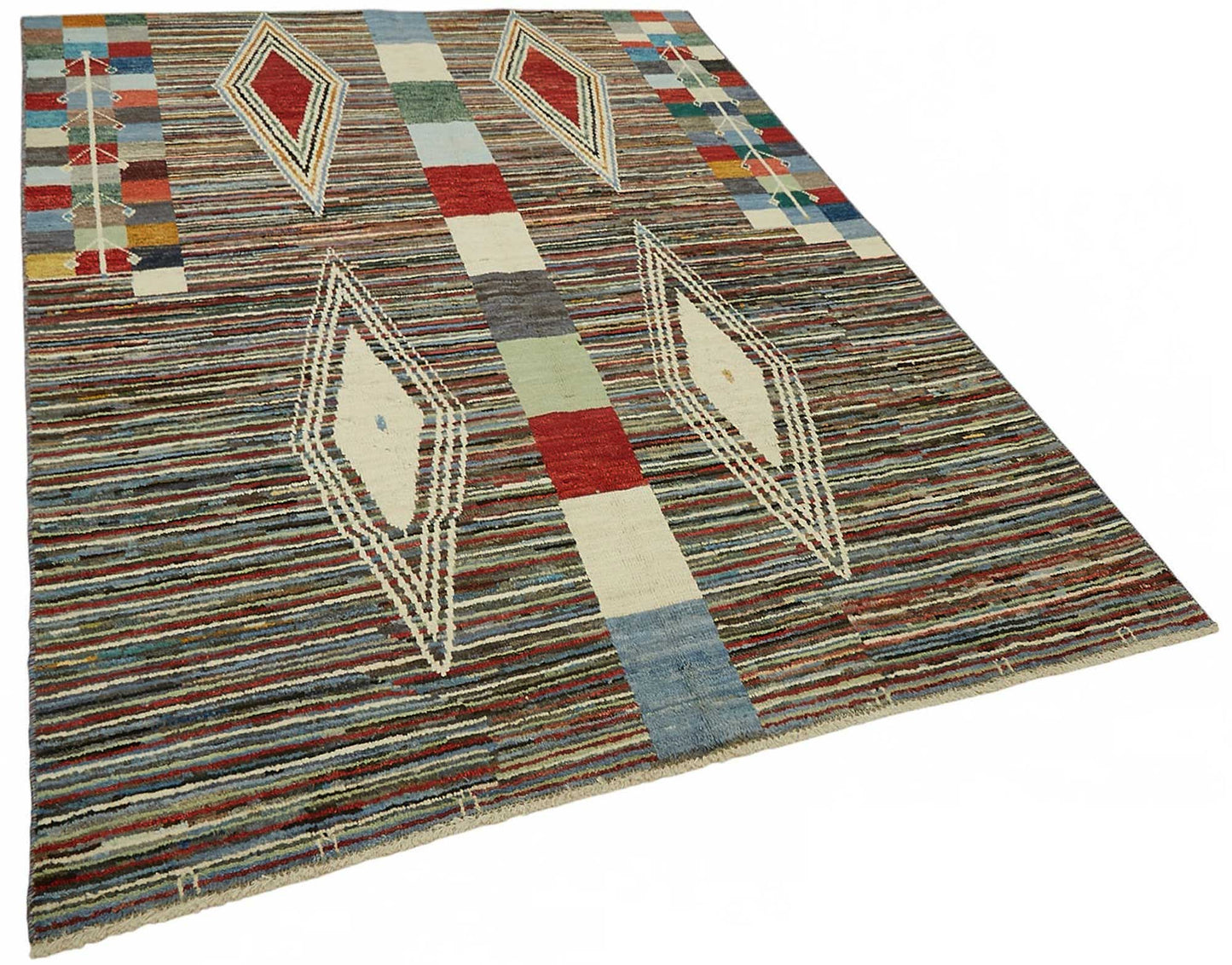 6x8 Contemporary Tribal Area Rugs - 48105