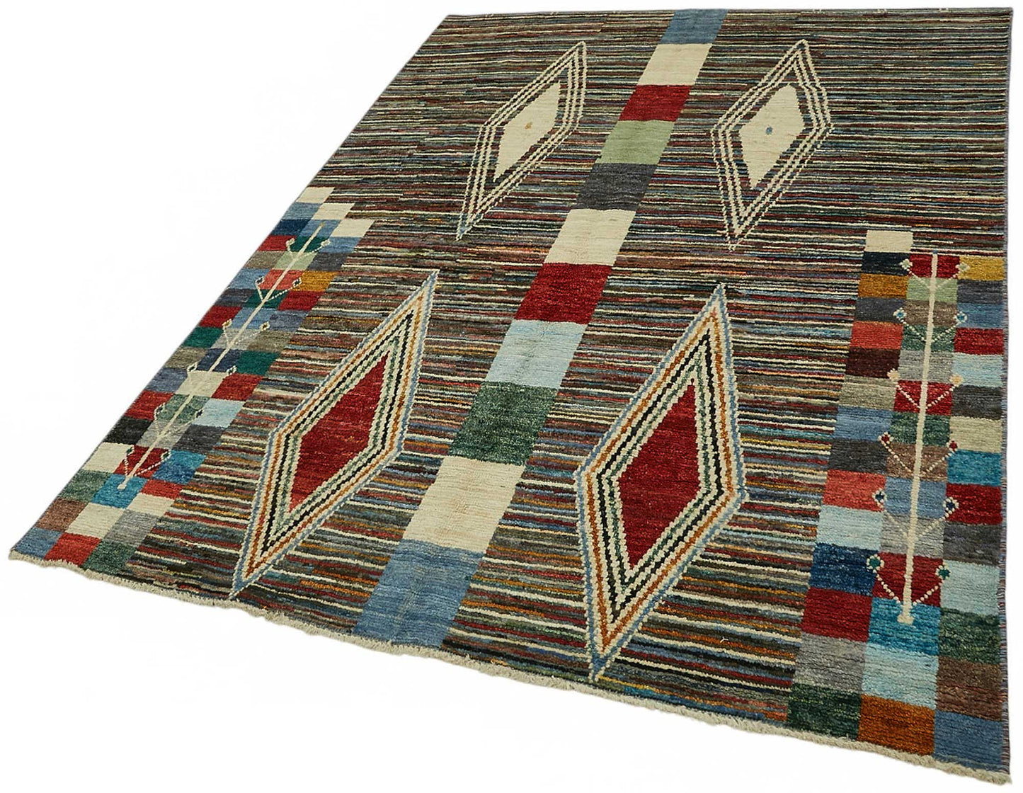 6x8 Contemporary Tribal Area Rugs - 48105