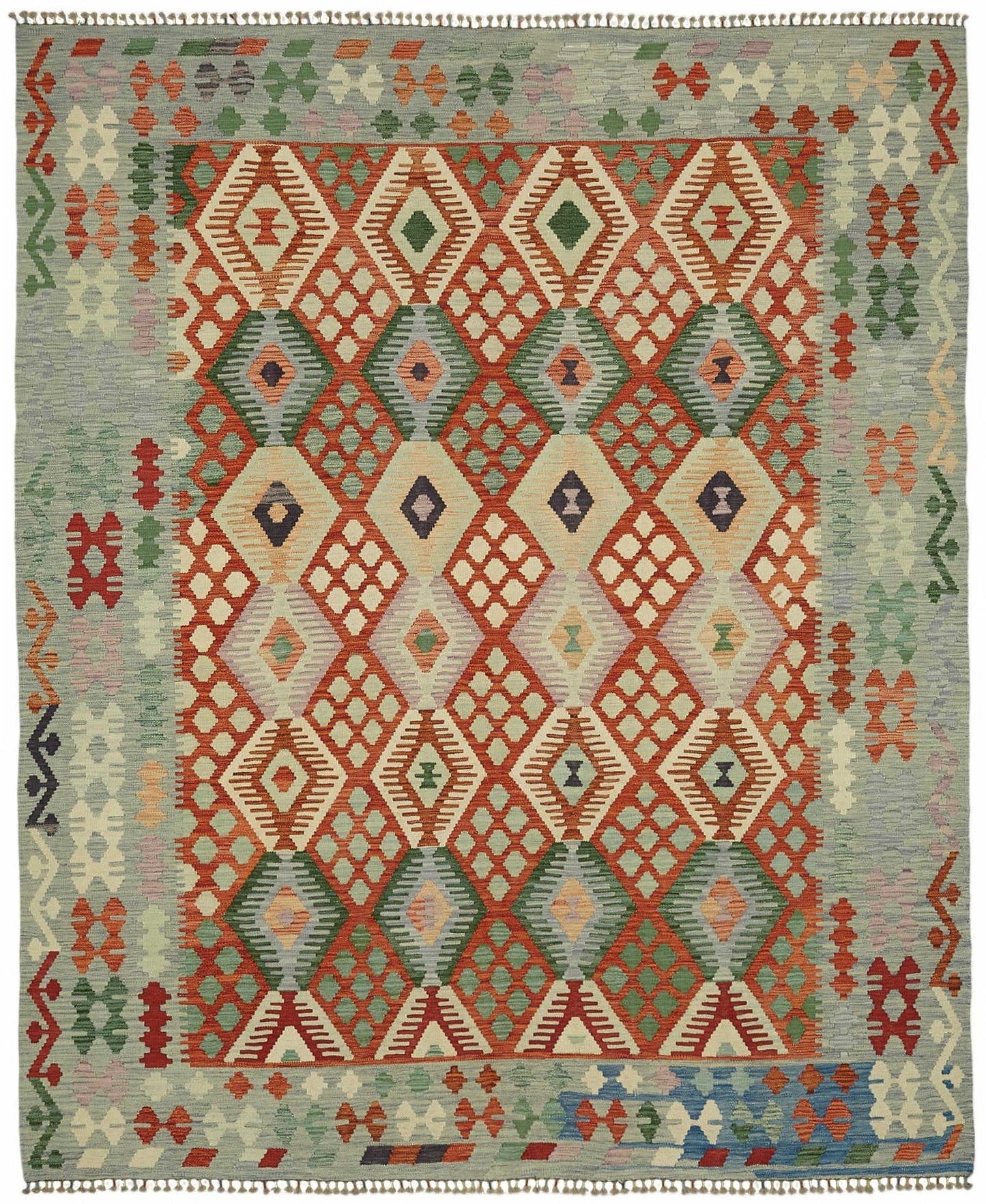 8x9 Handwoven Turkish Kilim Rug - 48764