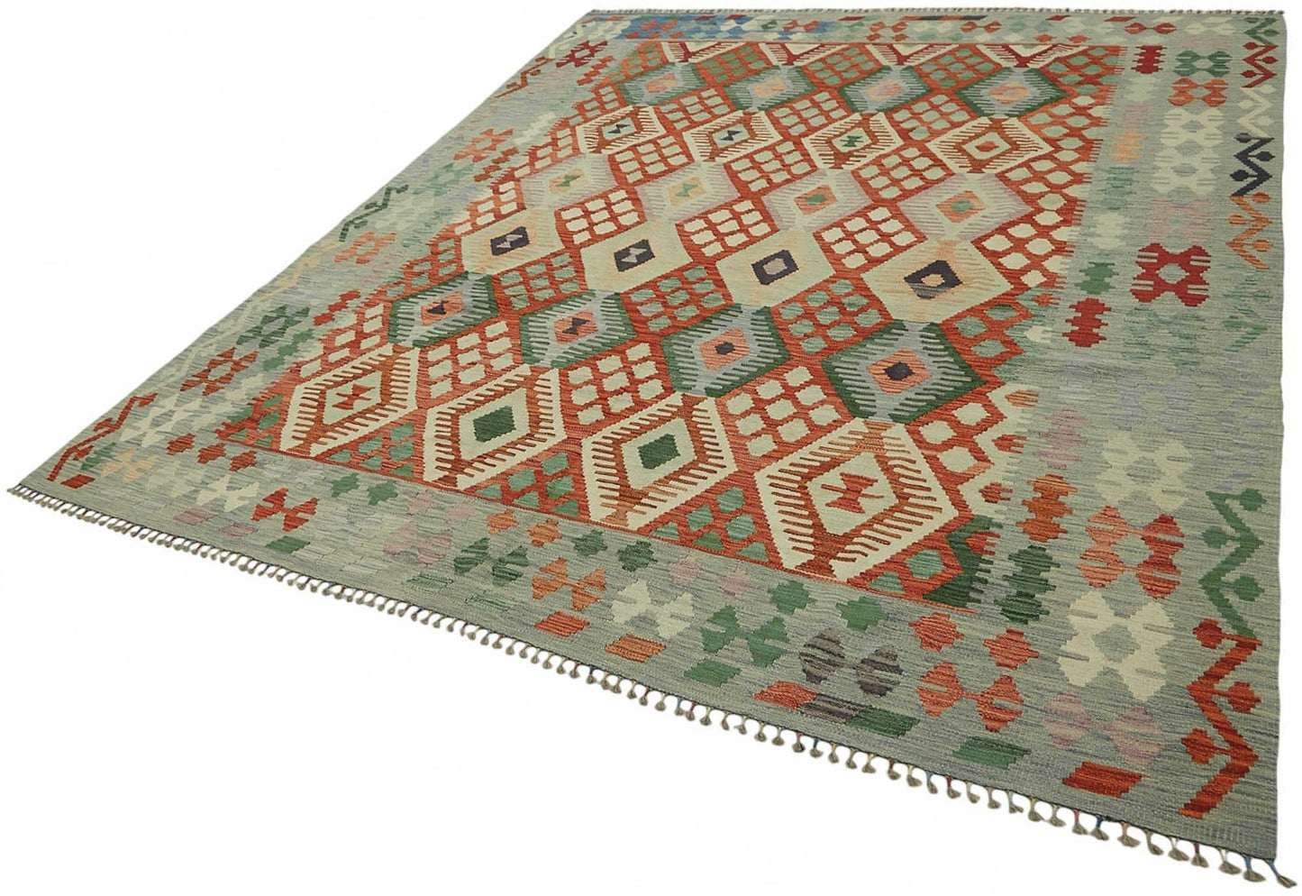 8x9 Handwoven Turkish Kilim Rug - 48764