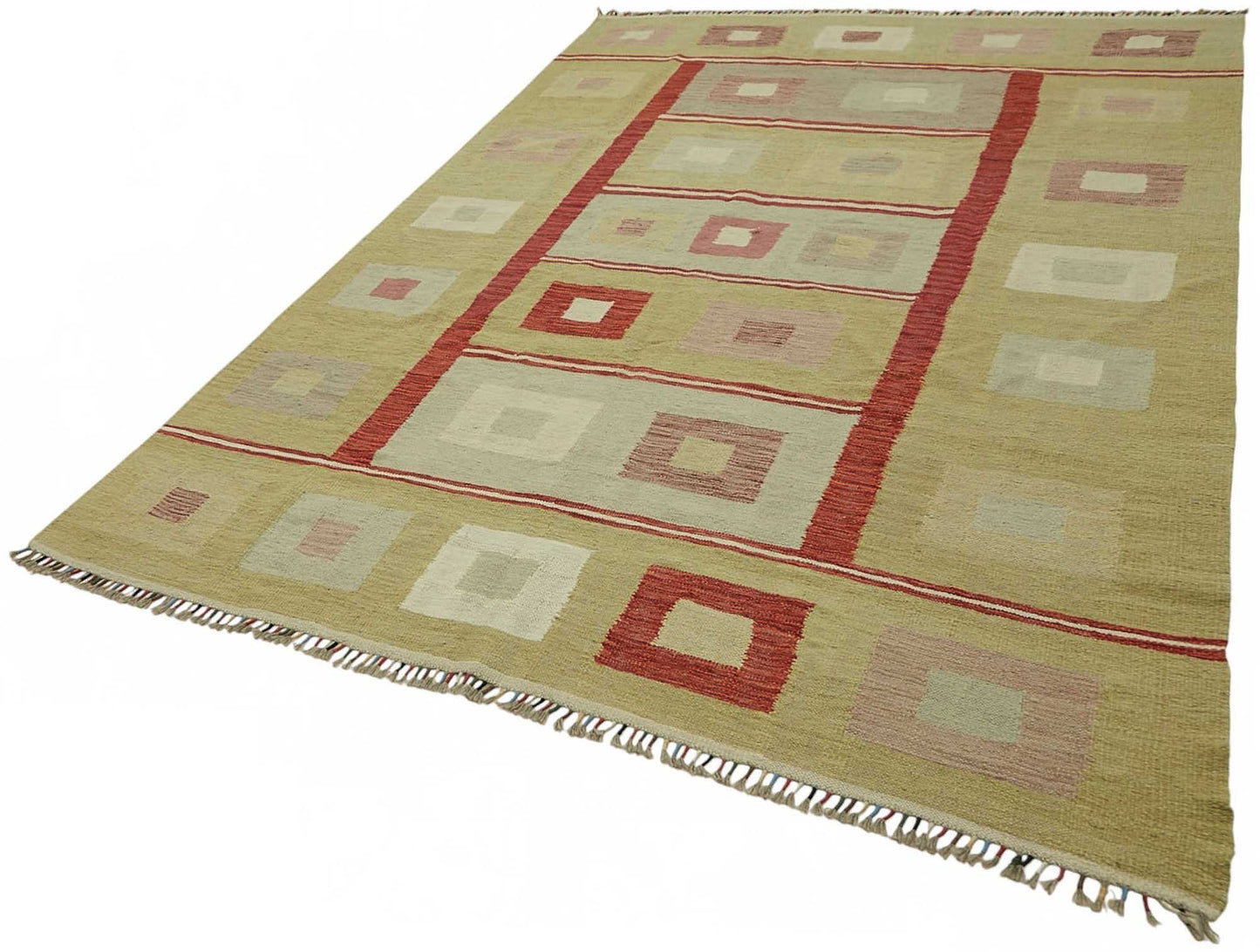 7x10 Handwoven Turkish Kilim Rug - 48765