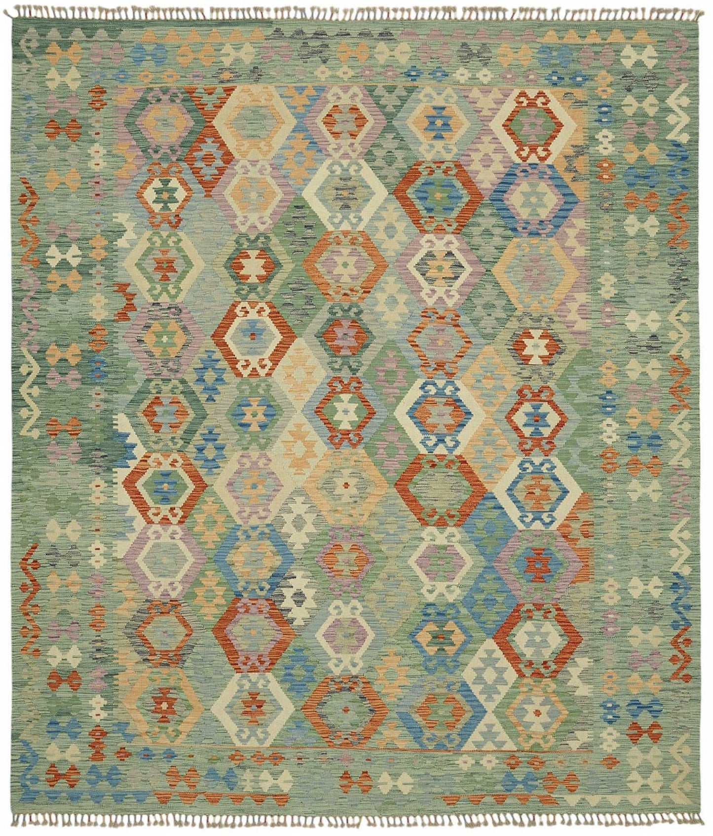 8x9 Handwoven Turkish Kilim Rug - 48771