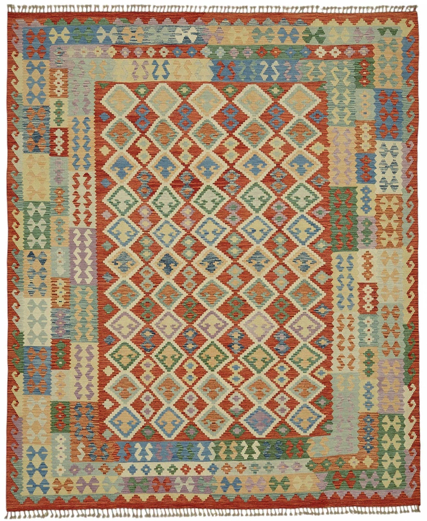8x9 Handwoven Turkish Kilim Rug - 48773