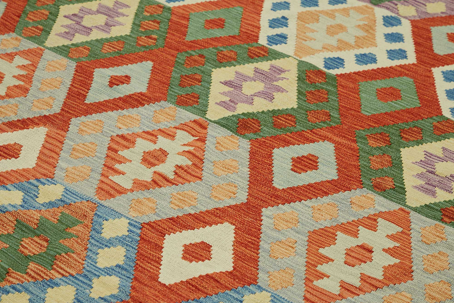8x11 Handwoven Turkish Kilim Rug - 48778