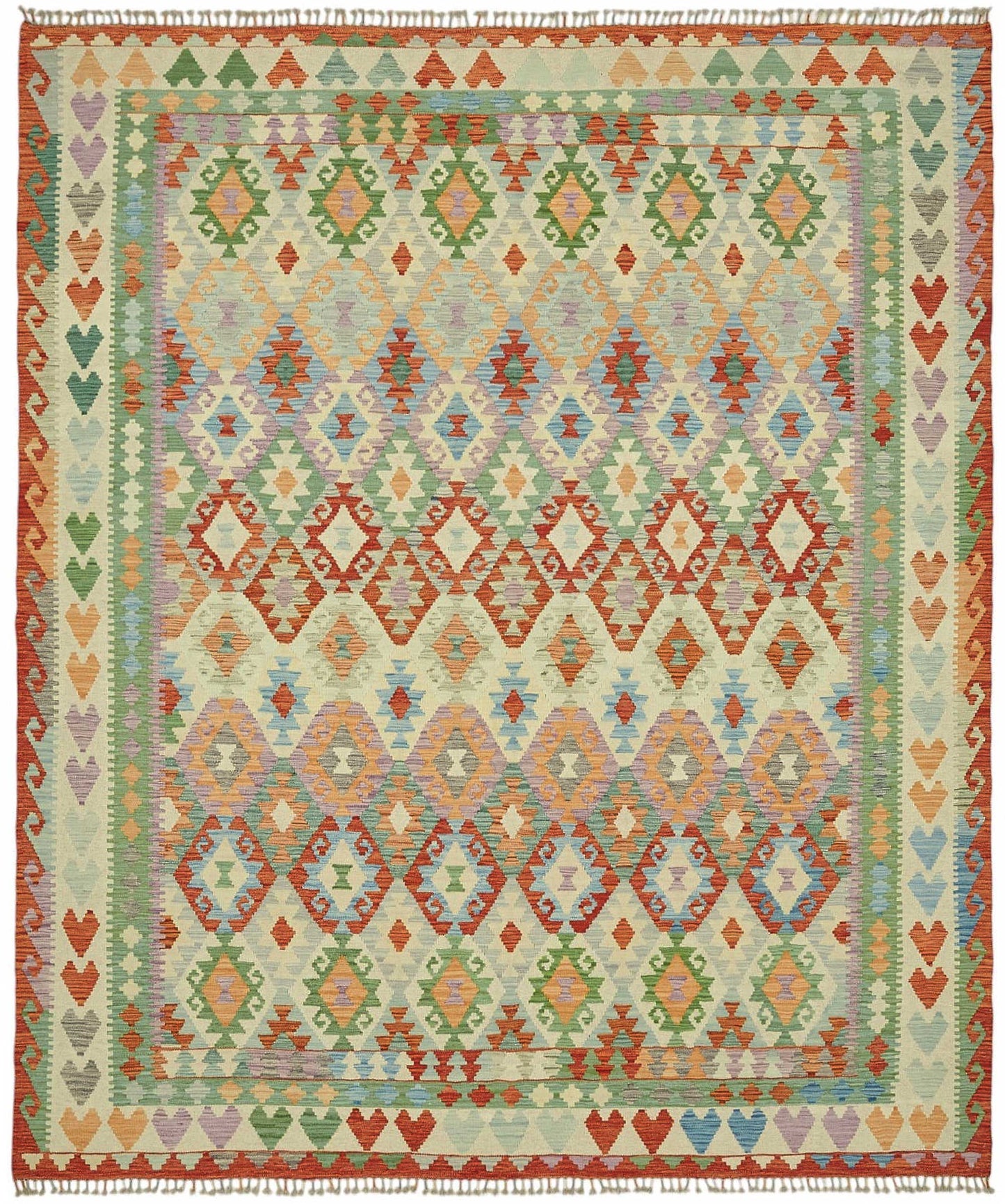 8x10 Handwoven Turkish Kilim Rug - 48781