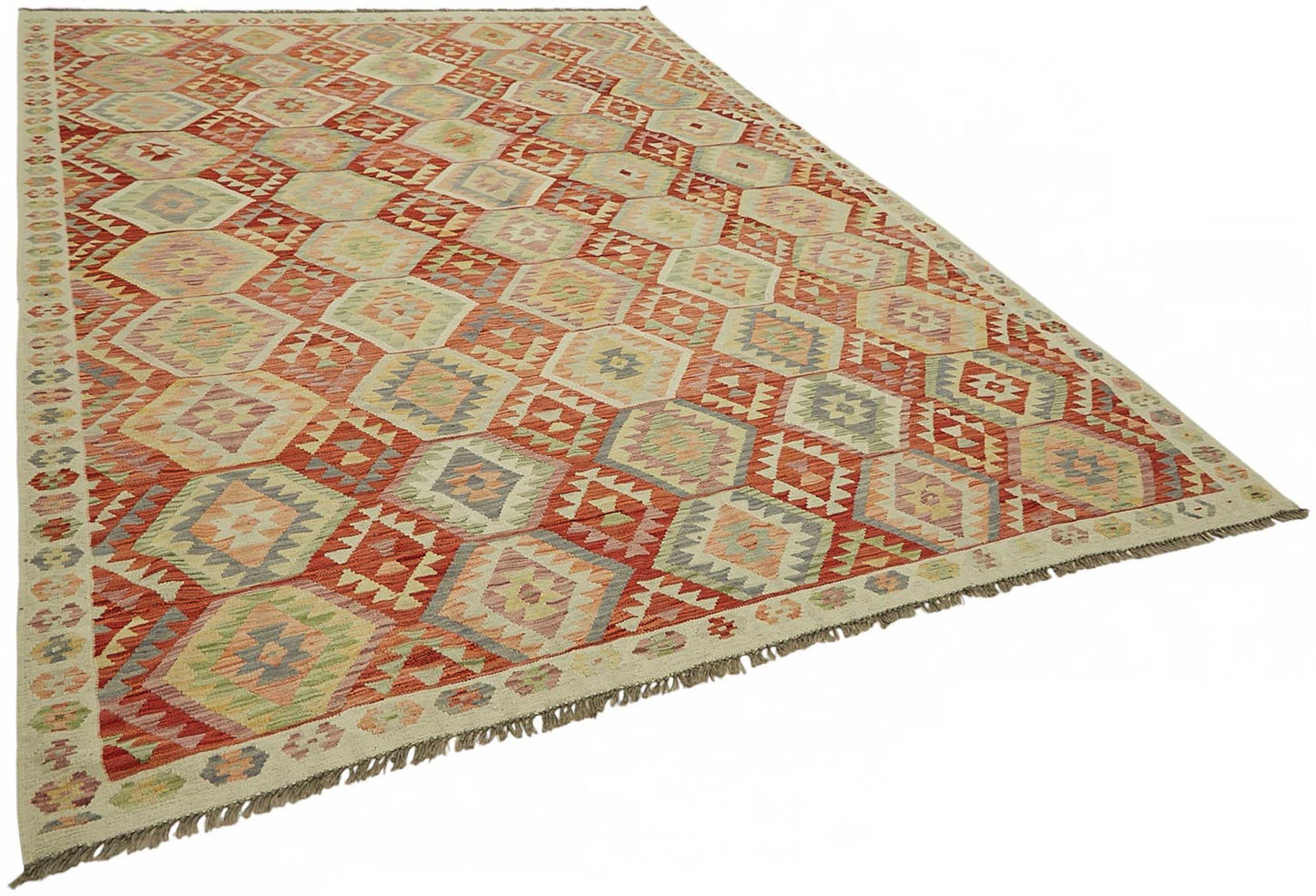 8x11 Handwoven Turkish Kilim Rug - 48786