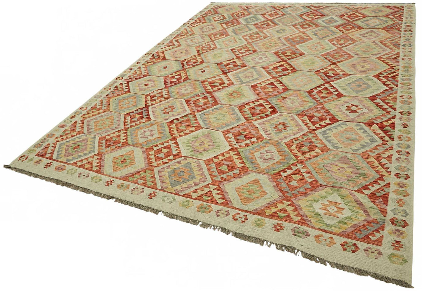 8x11 Handwoven Turkish Kilim Rug - 48786