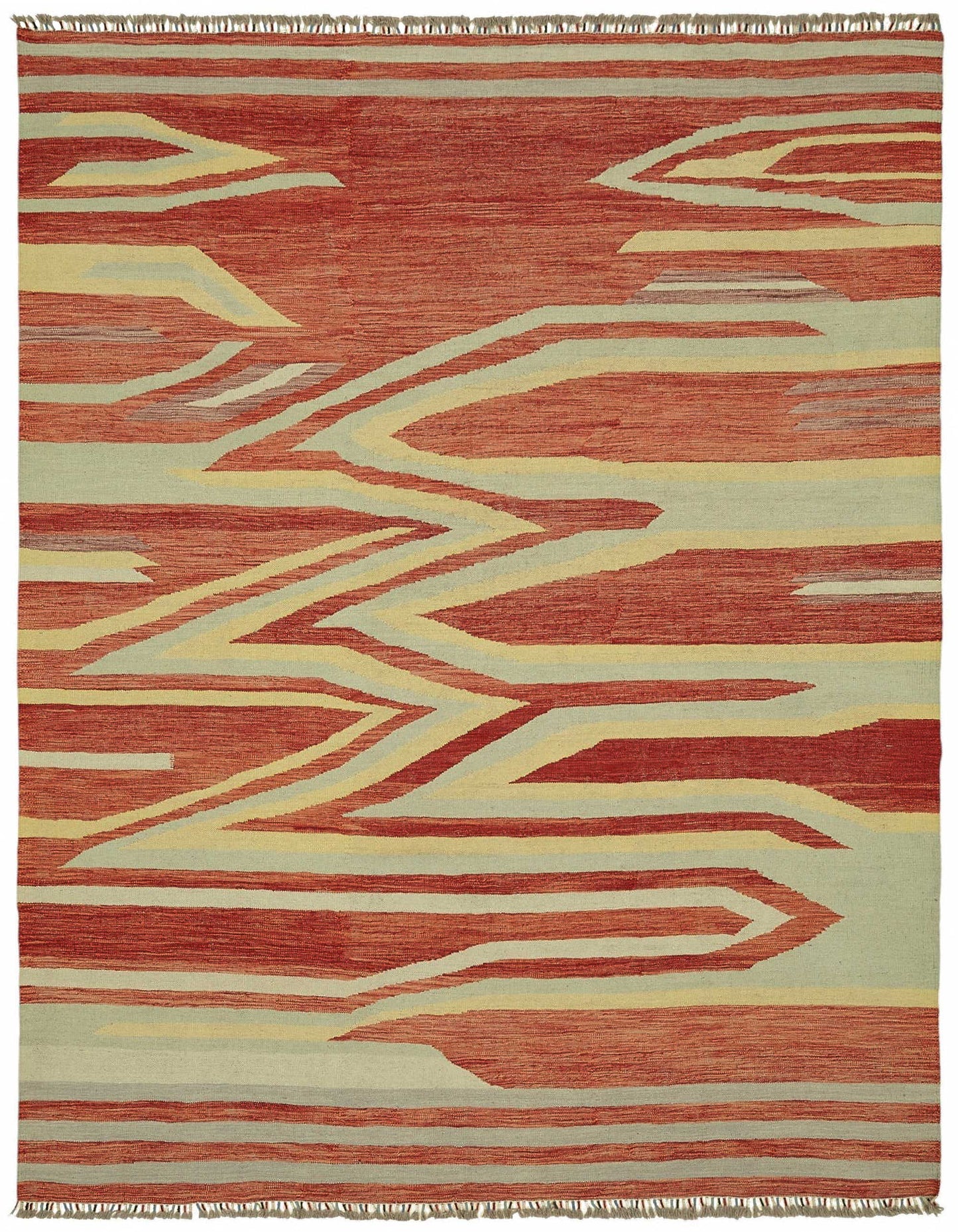 8x11 Handwoven Turkish Kilim Rug - 48790