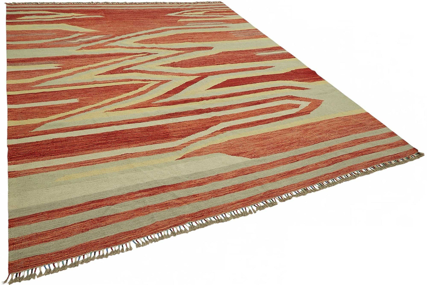 8x11 Handwoven Turkish Kilim Rug - 48790