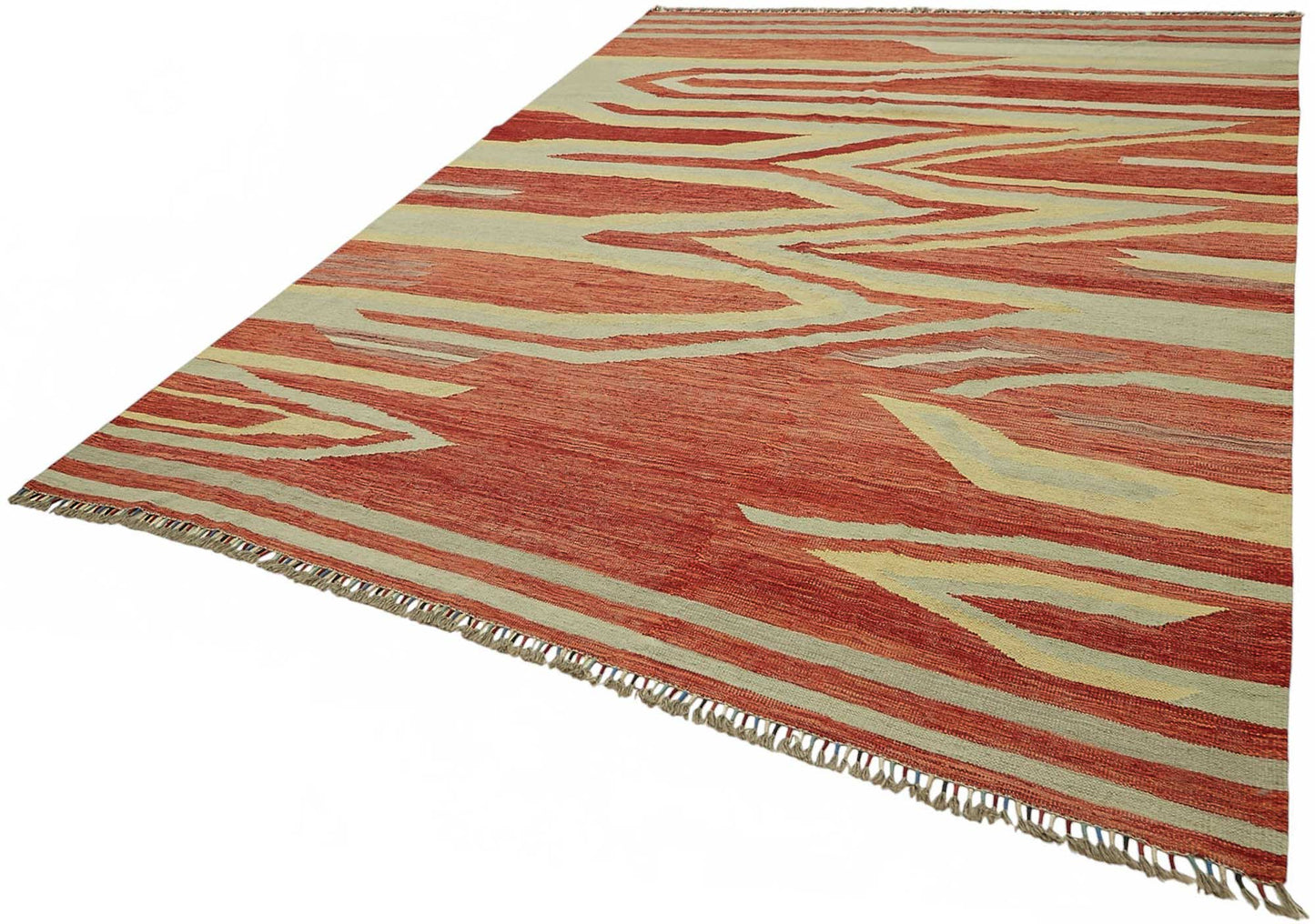 8x11 Handwoven Turkish Kilim Rug - 48790