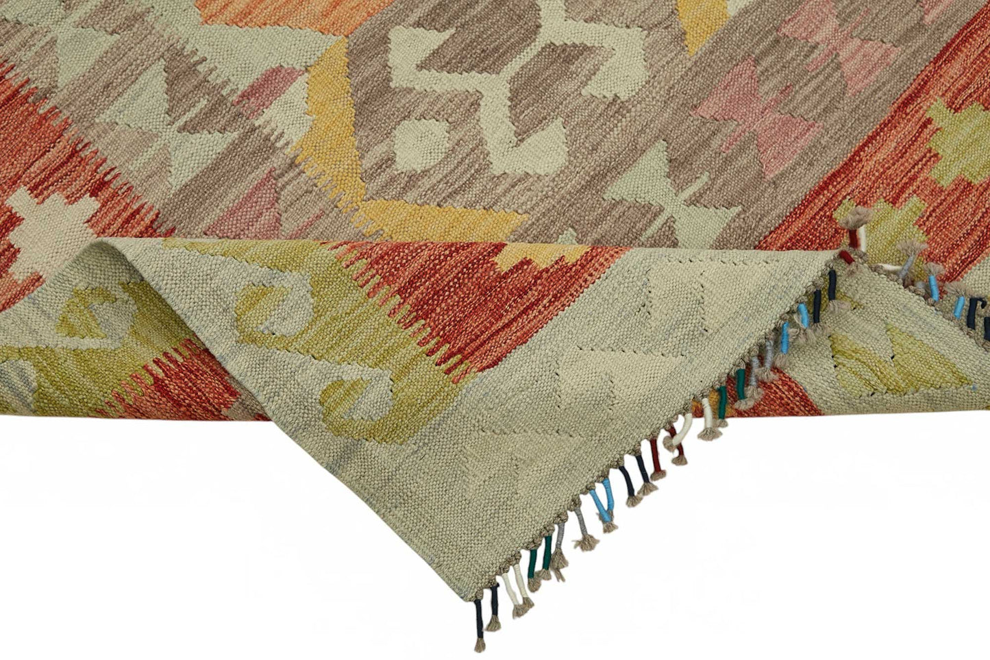 8x11 Handwoven Turkish Kilim Rug - 48805