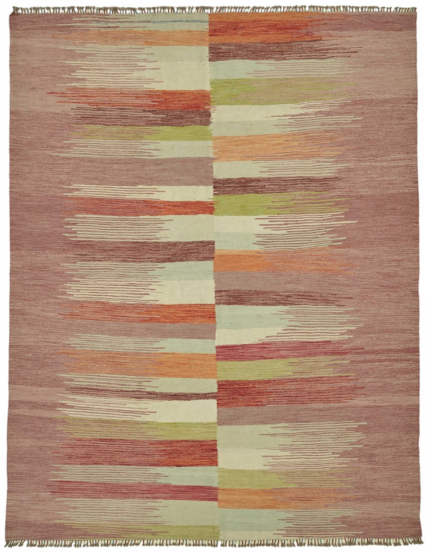 8x11 Handwoven Turkish Kilim Rug - 48807