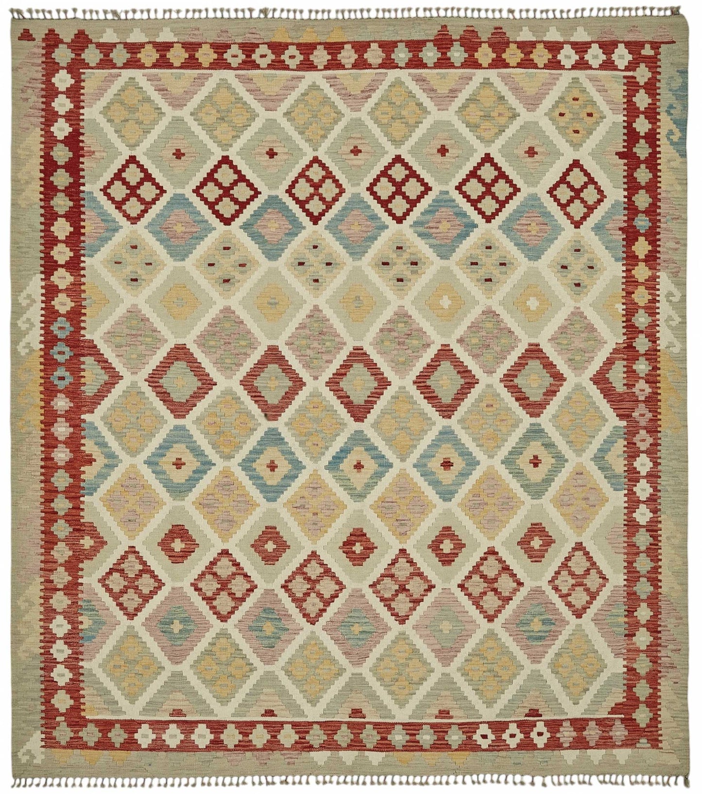 8x9 Handwoven Turkish Kilim Rug - 48809