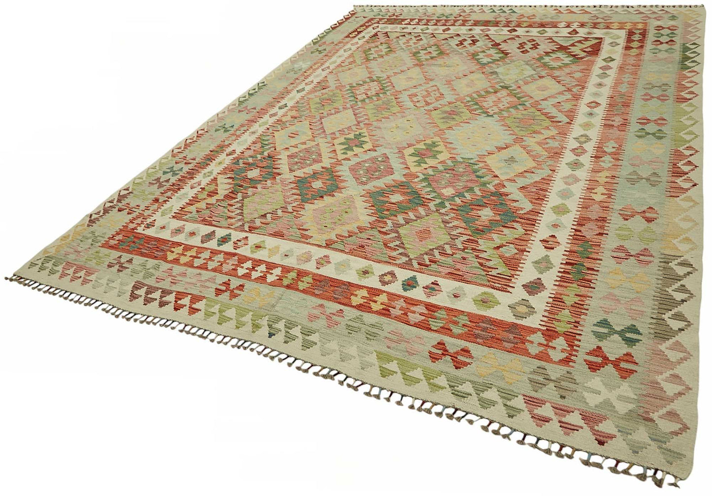 8x11 Handwoven Turkish Kilim Rug - 48819