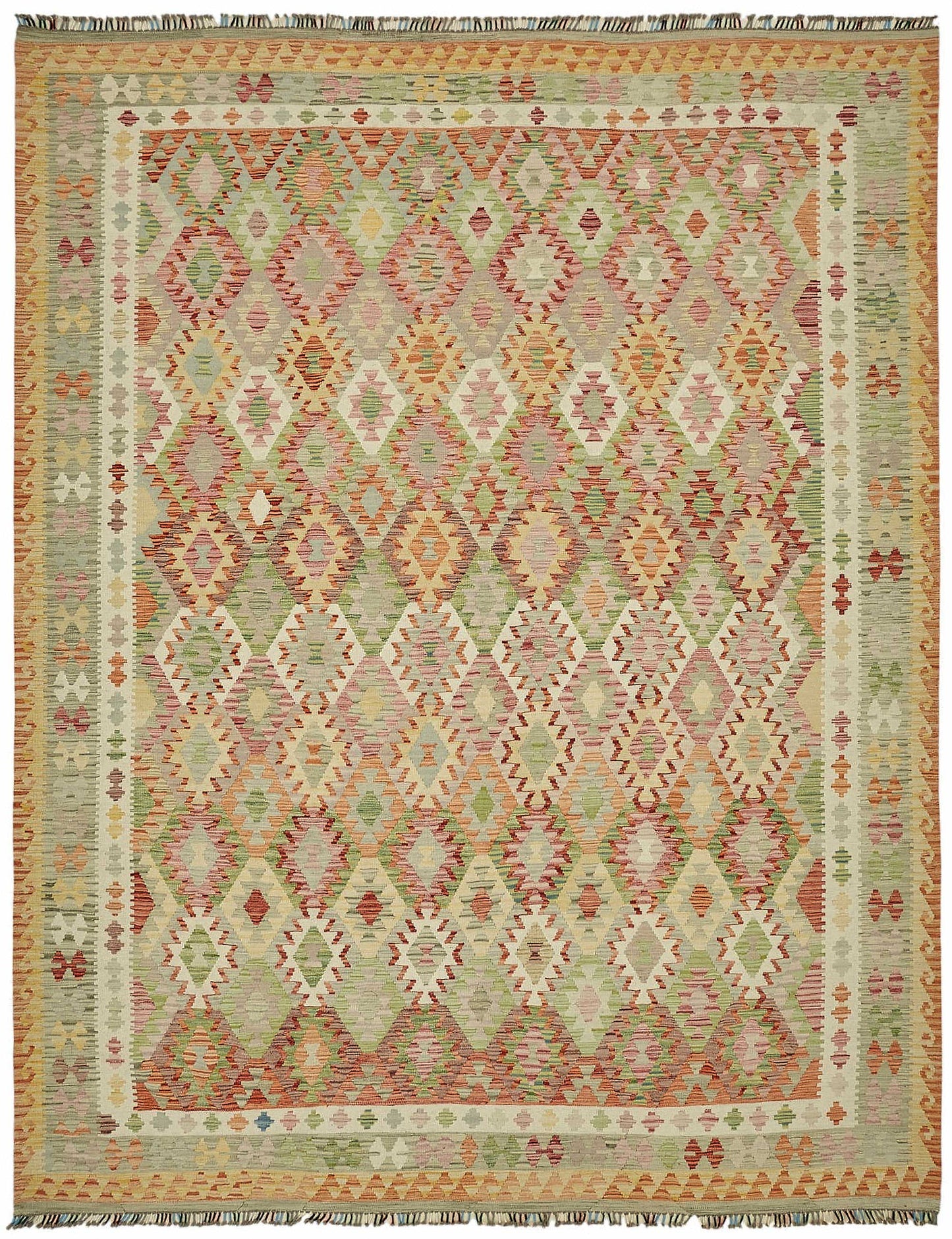 10x13 Handwoven Turkish Kilim Rug - 48822