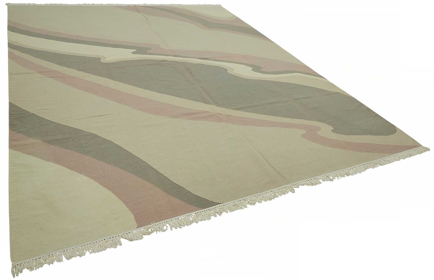 9x12 Modern Design Dhurrie Kilim Rug - 48858