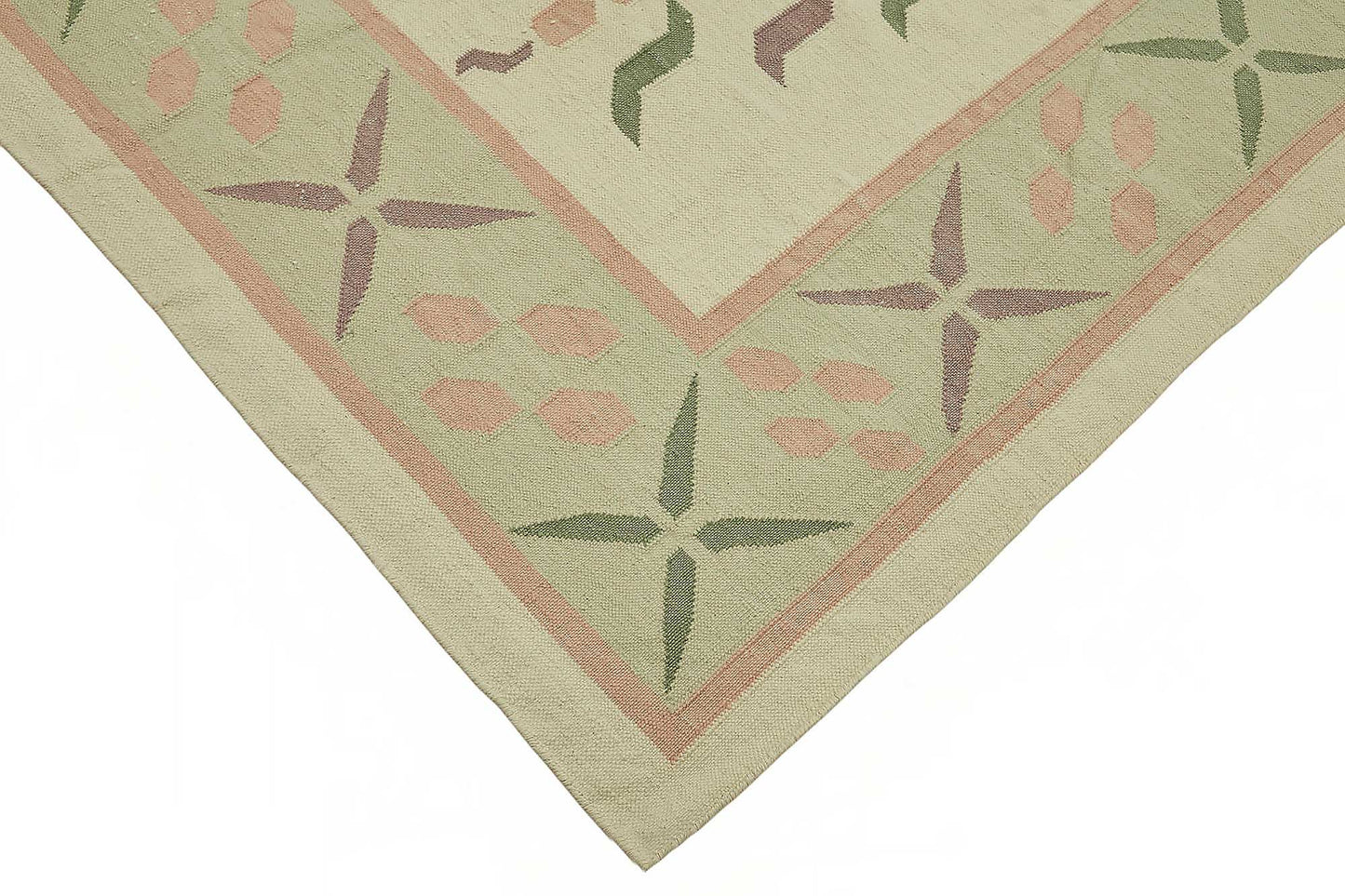 9x12 Floral Dhurrie Kilim Rug - 48890