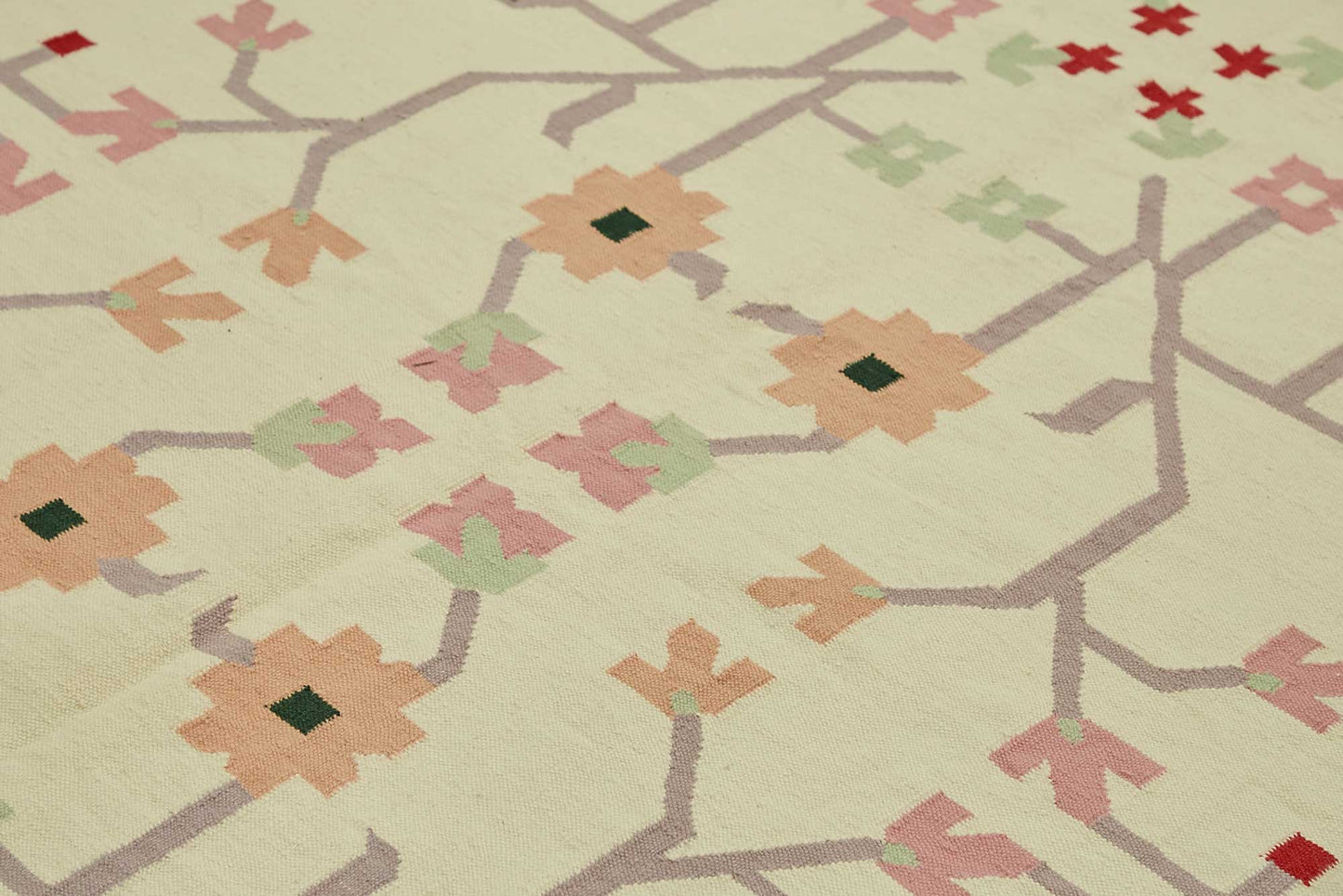 10x14 Geometric Dhurrie Kilim Rug - 48899