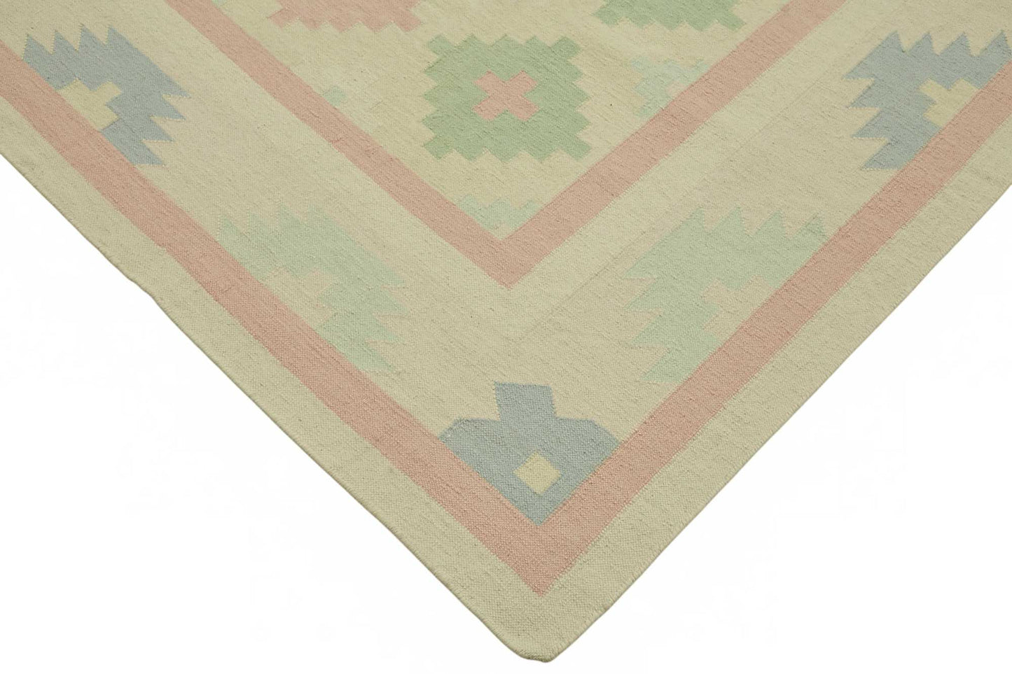 9x12 Geometric Dhurrie Kilim Rug - 48908