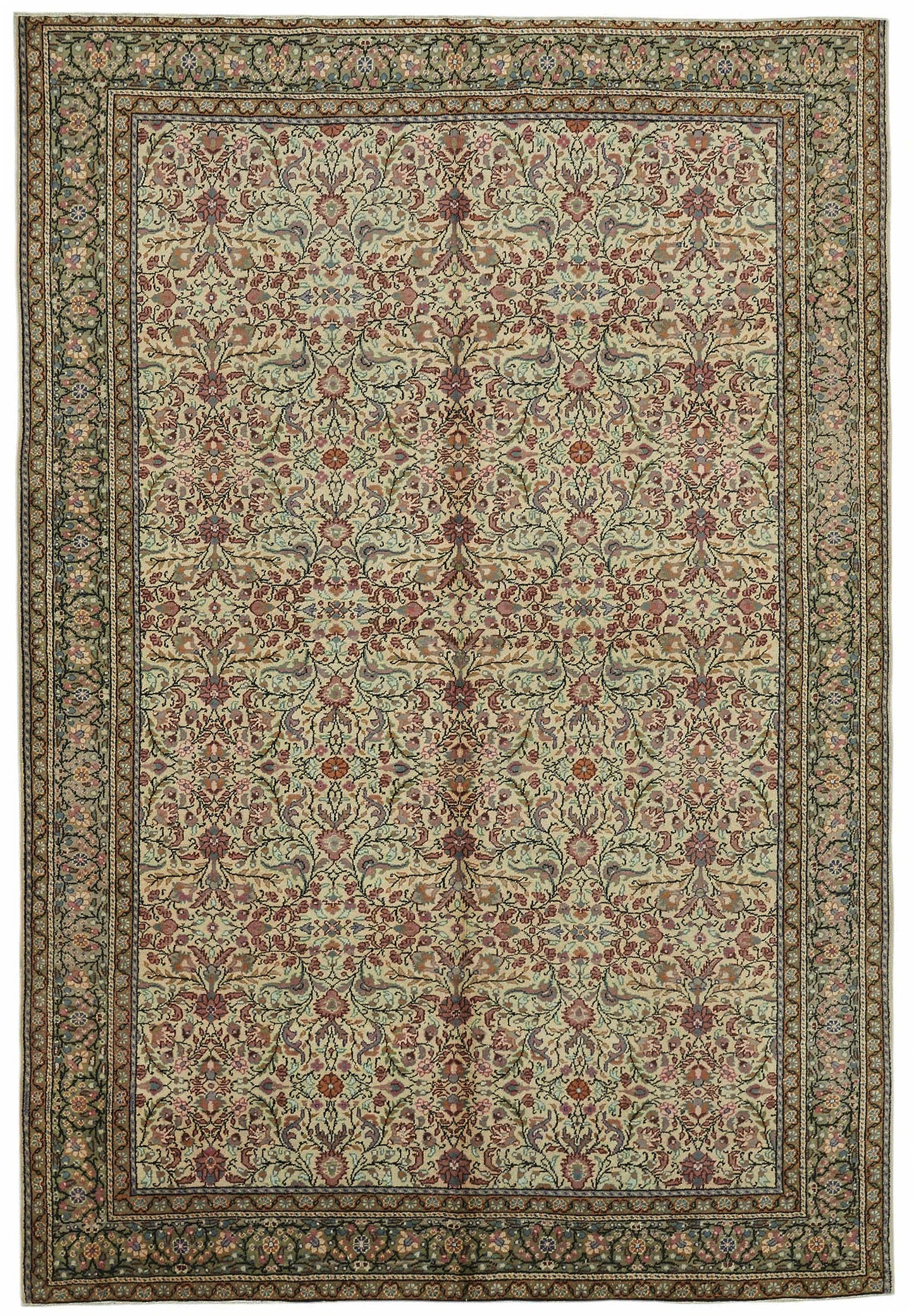 6x9 Hand-Knotted Turkish Wool Rug - 48980