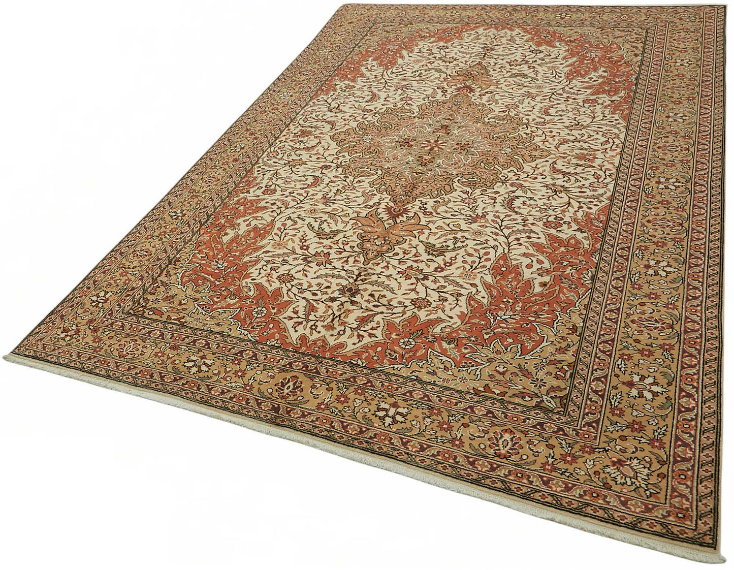 7x9 Hand-Knotted Turkish Wool Rug - 48983