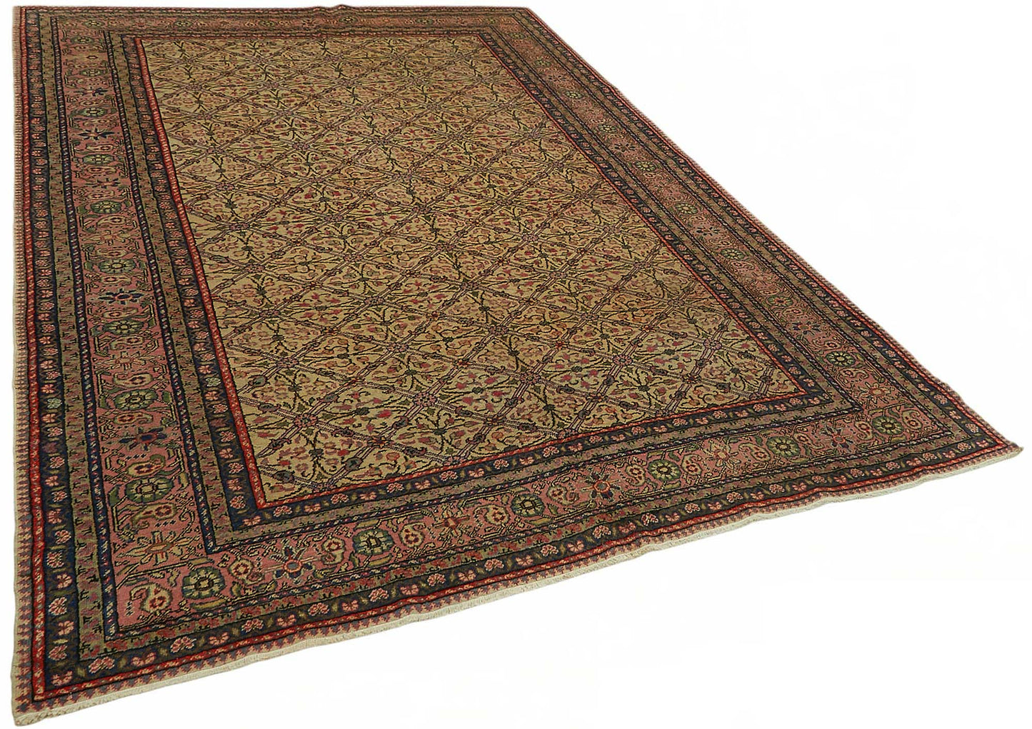 7x10 Hand-Knotted Turkish Wool Rug - 48986