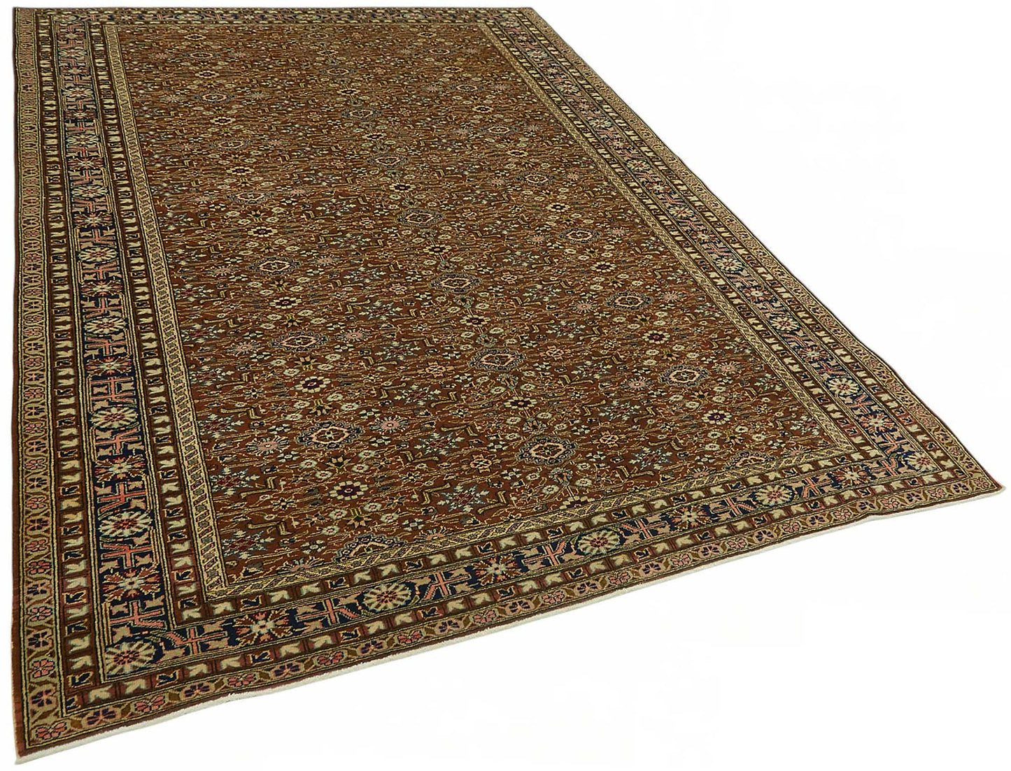 7x10 Hand-Knotted Turkish Wool Rug - 48987