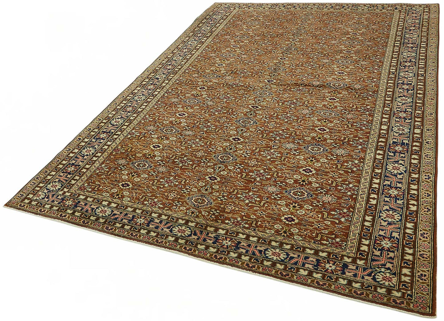 7x10 Hand-Knotted Turkish Wool Rug - 48987