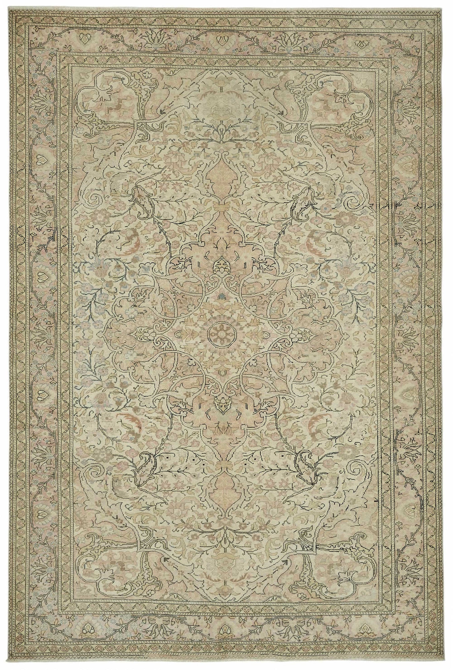 6x9 Hand-Knotted Turkish Wool Rug - 48994
