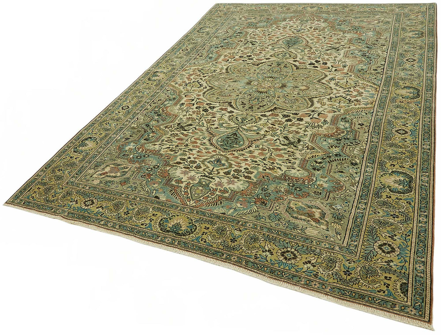 7x9 Hand-Knotted Turkish Wool Rug - 48995