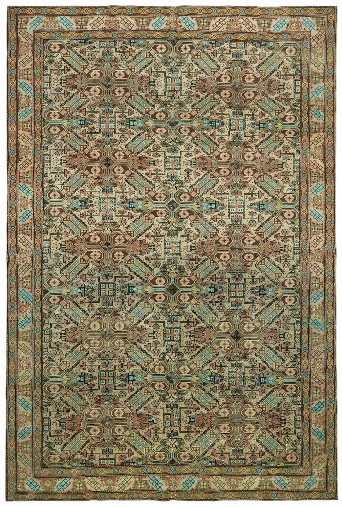 6x9 Hand-Knotted Turkish Wool Rug - 49017