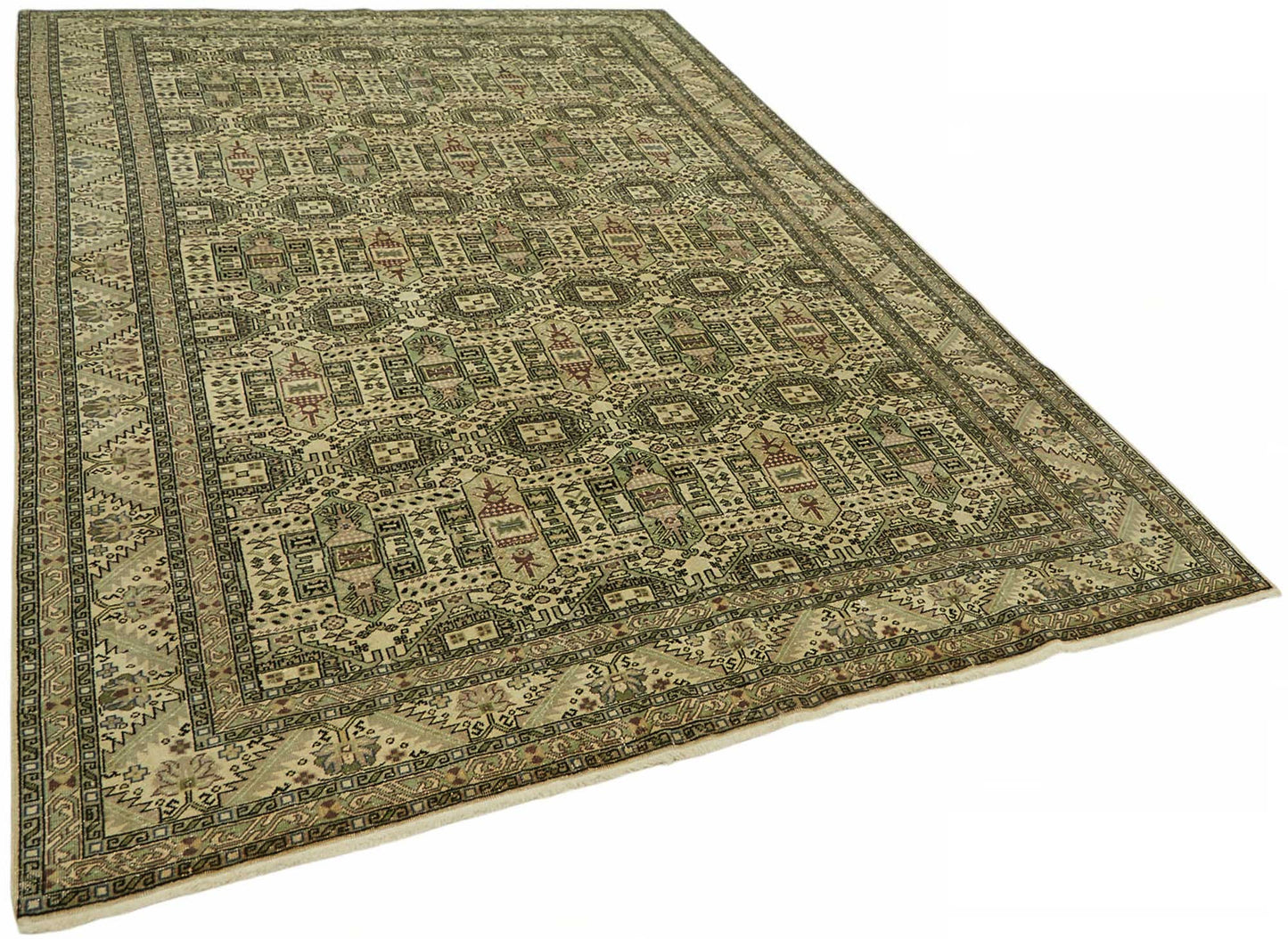 7x10 Hand-Knotted Turkish Wool Rug - 49022