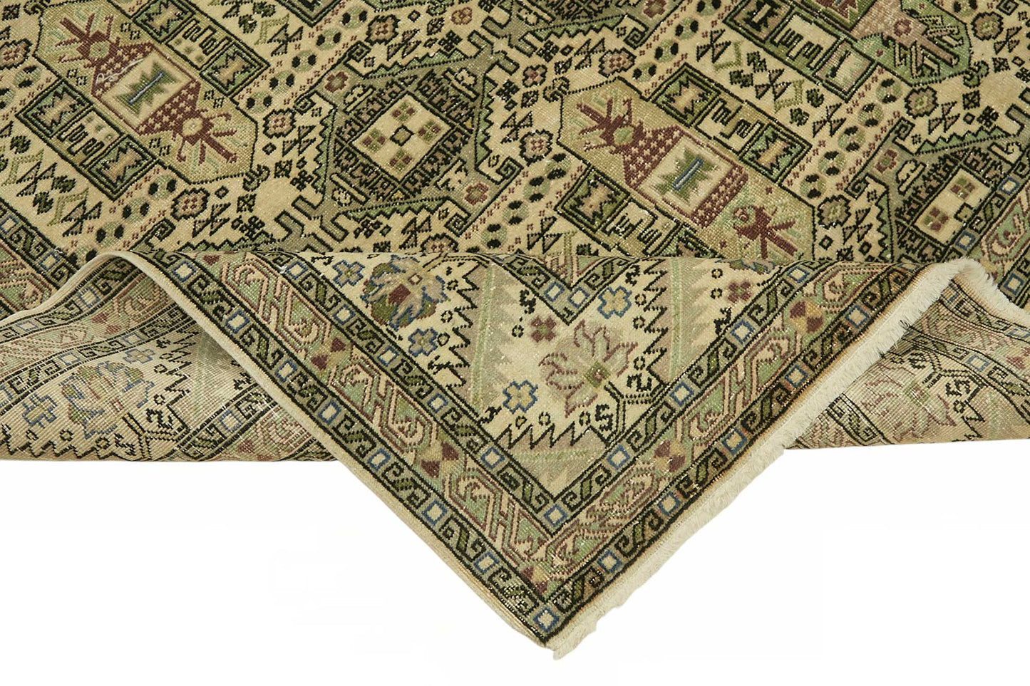 7x10 Hand-Knotted Turkish Wool Rug - 49022