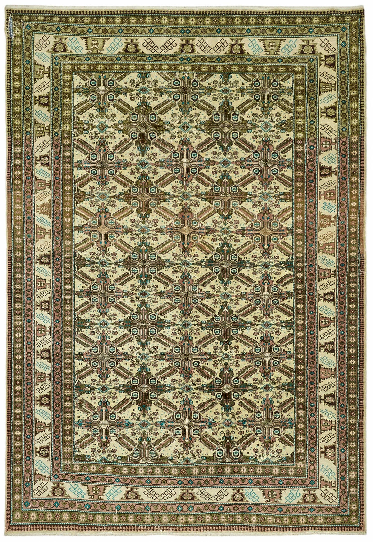 6x9 Hand-Knotted Turkish Wool Rug - 49023