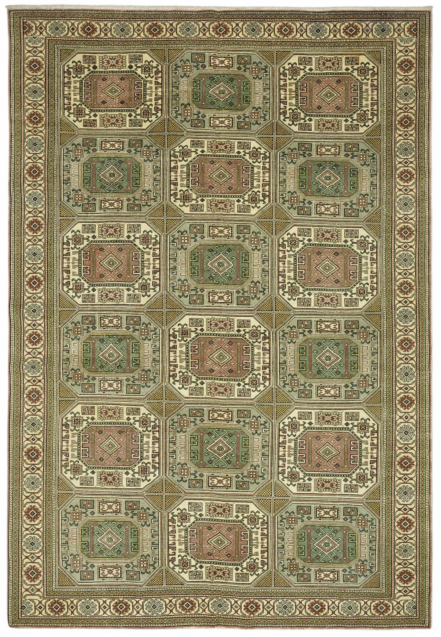6x9 Hand-Knotted Turkish Wool Rug - 49027