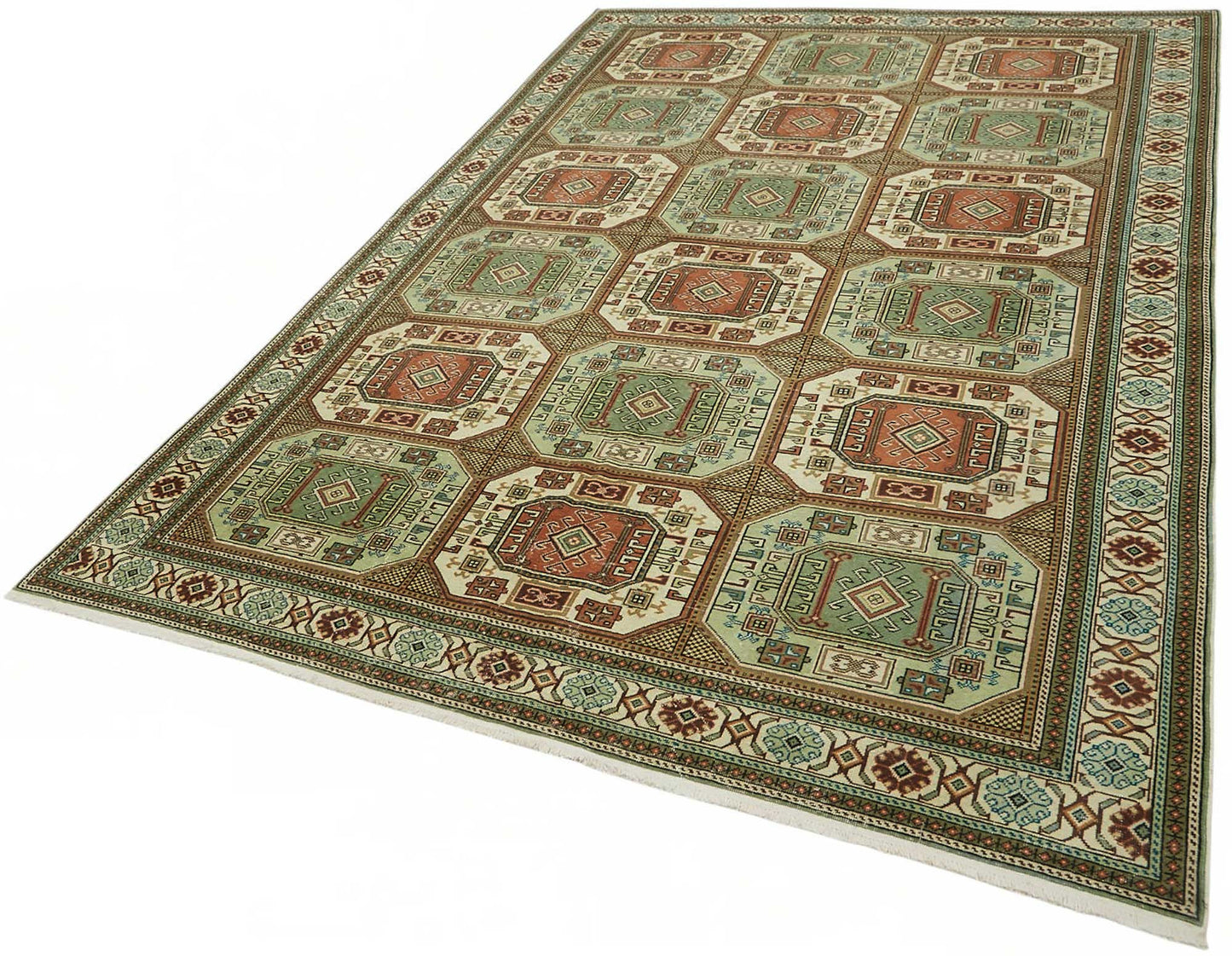 6x9 Hand-Knotted Turkish Wool Rug - 49028