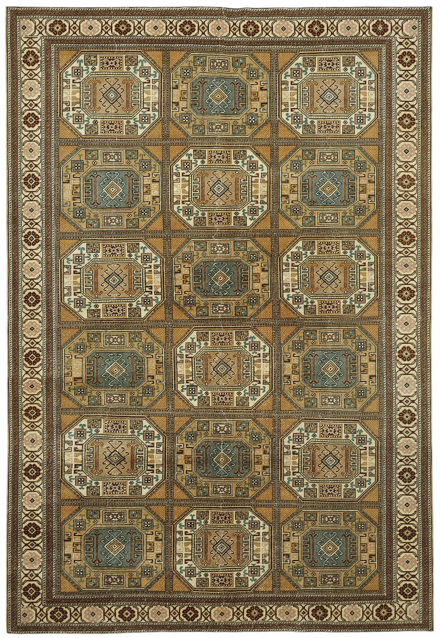 6x9 Hand-Knotted Turkish Wool Rug - 49029