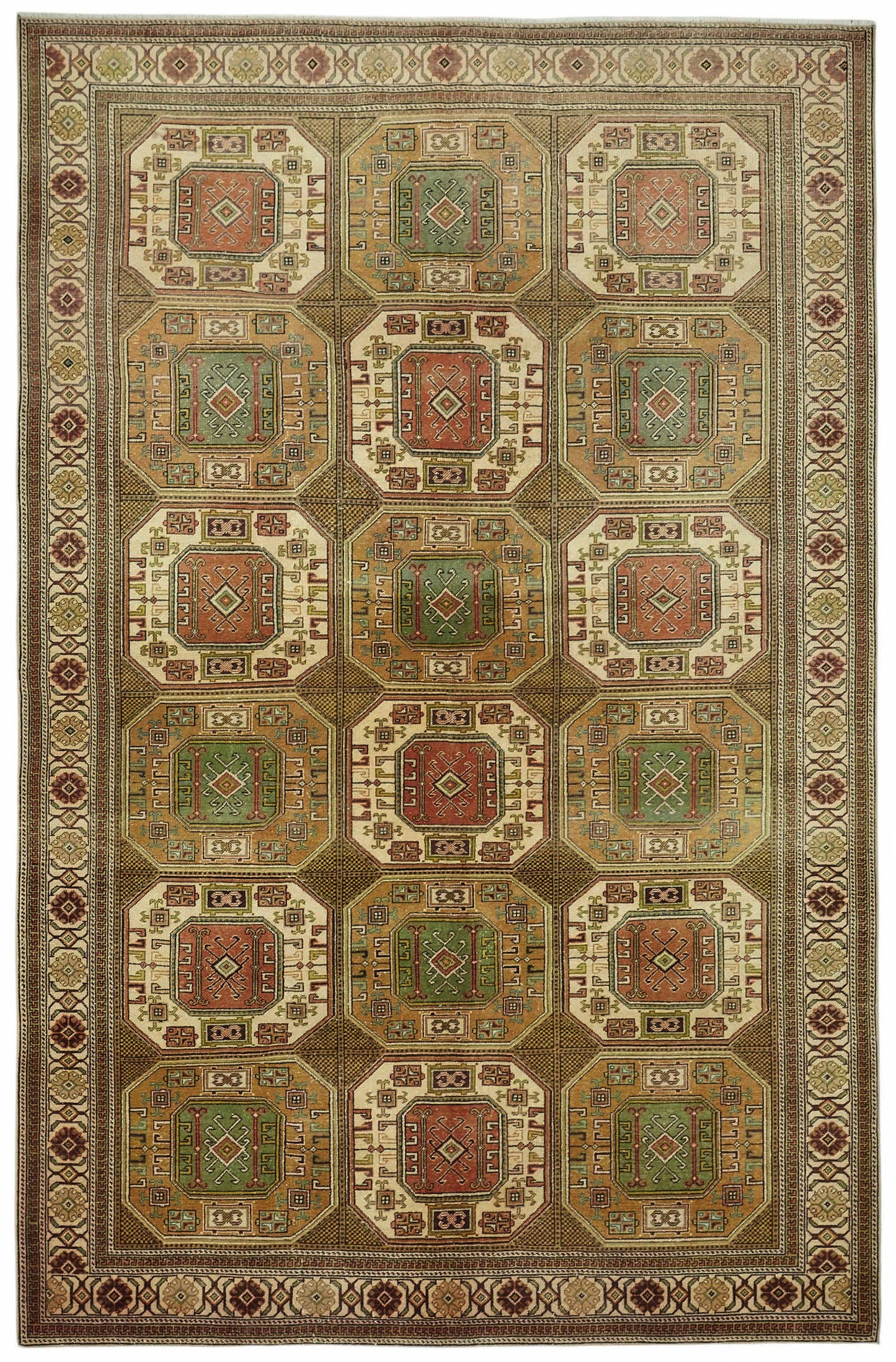 6x10 Hand-Knotted Turkish Wool Rug - 49032