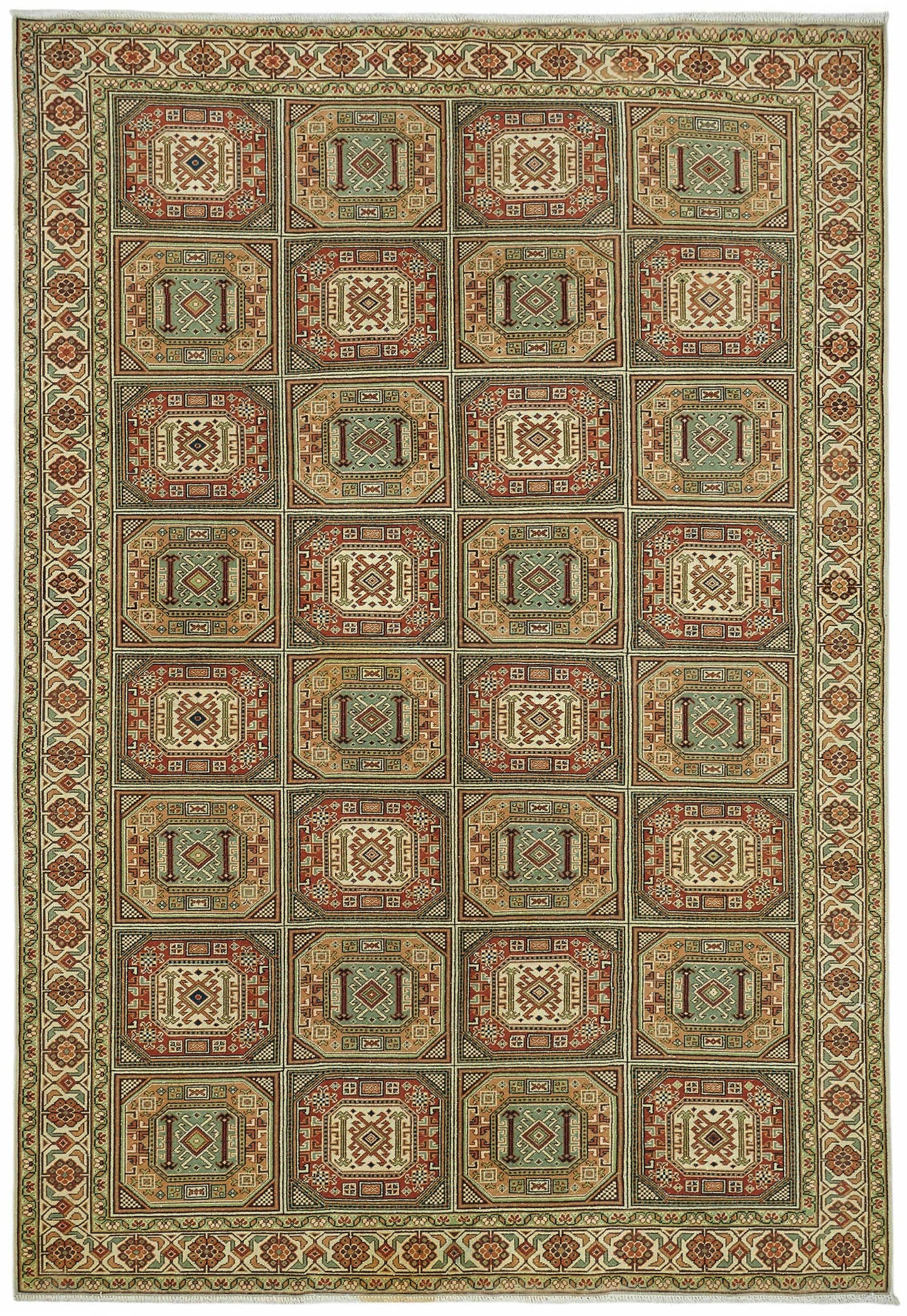 6x9 Hand-Knotted Turkish Wool Rug - 49035